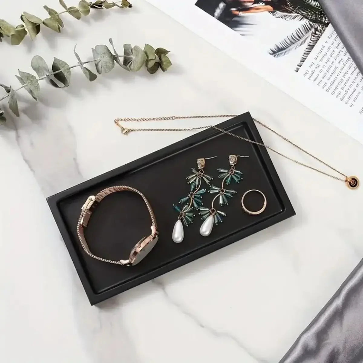 Minimalist Bathroom Countertop Organizer Tray