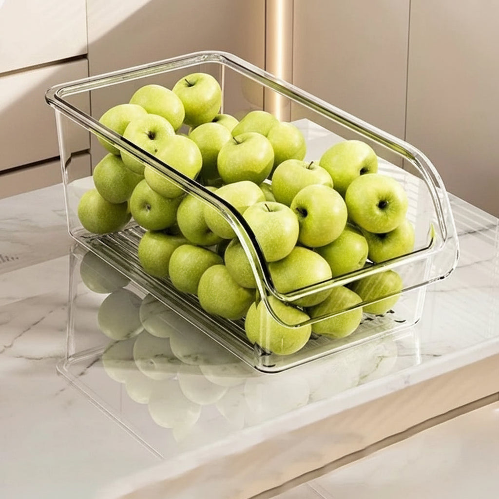 Clear Fridge Organizer Bins
